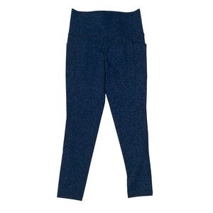 Athleta Salutation Stash Pocket Gravel‎ Tight Blue Printed S Workout Athletic